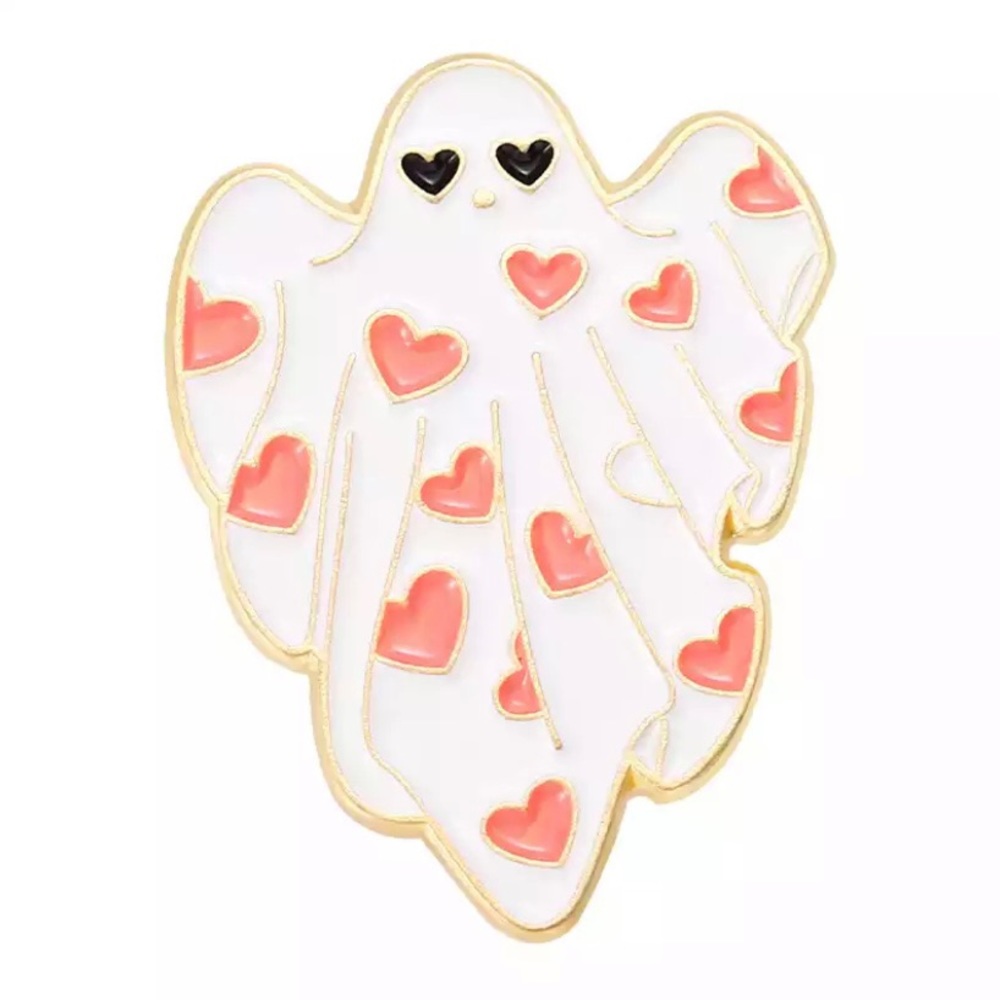 6/$30 Hearts Ghost Enamel Pin